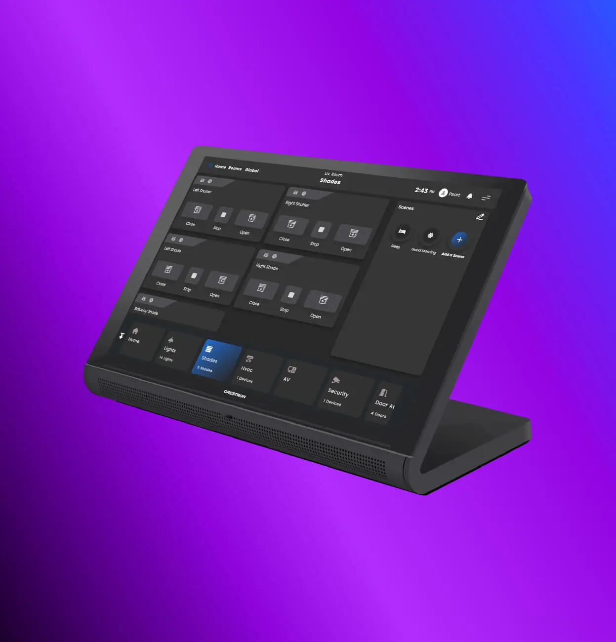 Ένα οικιακό home Theater.